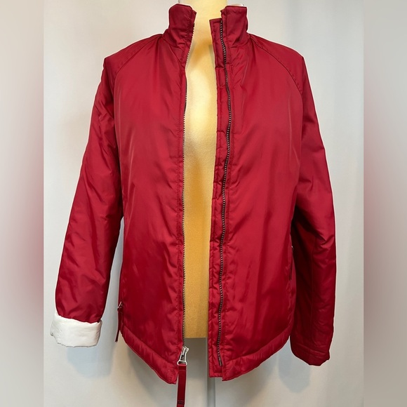 Old Navy Red Zipper Jacket with Lining Medium - Picture 2 of 10